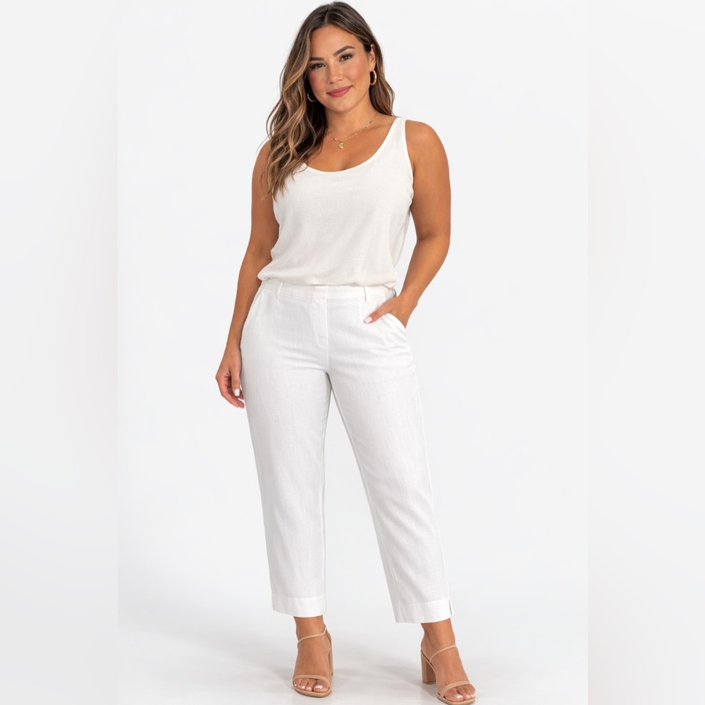 J. Jill Linen Stretch ankle Pants‎  L